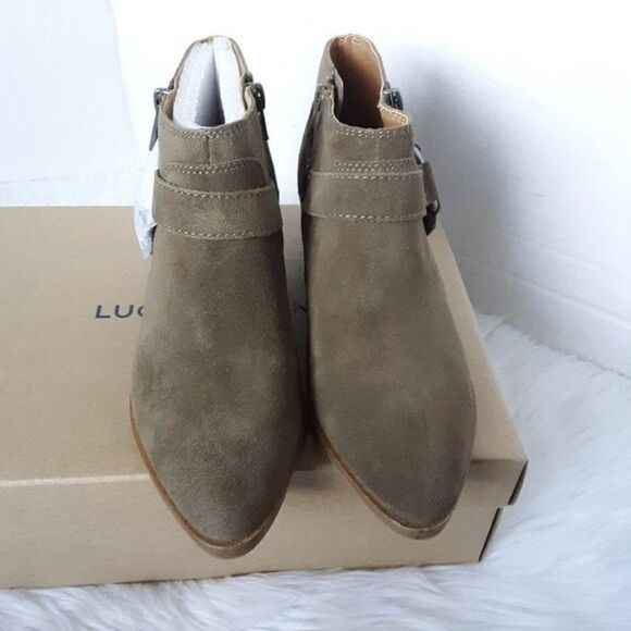 Lucky Brand Harness Straps Women's size 6.5M Western Ankle Boot - Picture 2 of 12